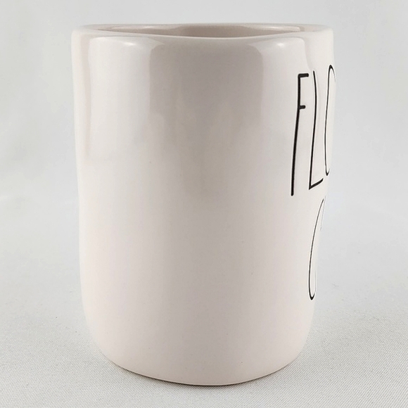 ⭐️2/ $50⭐️ Rae Dunn Artisan Collection White Mug FLOWER CHILD Large Letters - Picture 5 of 10